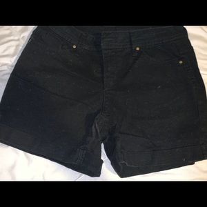 Black Jean shorts
